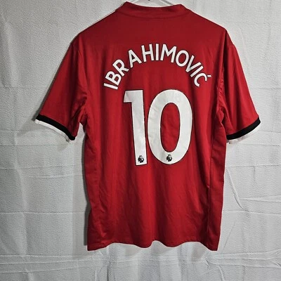  Camiseta de fútbol local Adidas Manchester United IBRAHIMOVIC 2017/2018 talla pequeña Foto 1 de 4