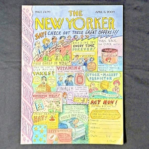 APR 6, 2009~~~The New Yorker~~~Cover🐇Raz Chast~~~"April Fool"~~~LIKE NEW - Picture 1 of 5