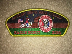 Boy Scout BSA SA22 Eagle Rank Anthony Wayne Area Indiana Council Strip CSP Patch - Picture 1 of 1