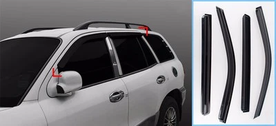Smoke Door Window Visor Vent Wind Rain Guard For 2001 2006 Hyundai Santa Fe - Image 1 of 4