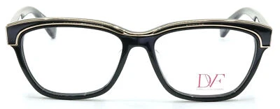 Anteojos para mujer Diane Von Furstenberg DVF5082-001 negros con detalles dorados  Foto 1 de 2