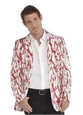 Traje Suitmeister Salpicado de Sangre Abrigo Chaqueta Halloween Disfraz Hombres M 38-40 Foto 1 de 4