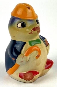 Vintage Penguin Figure Pencil Sharpener Painted Terracotta Ceramic -No Sharpener - Picture 1 of 12