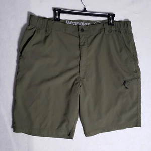 Wrangler Outdoor Shorts Herren 40 grün Cargo Wandern Arbeitskleidung leicht - Bild 1 von 9
