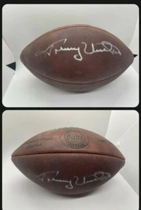 Johnny Unitas Autographed NFL Wilson "the Duke" Football Steiner COA - Picture 1 of 4