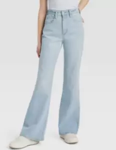 Women's High Rise Flare Jeans Universal Thread Blue New Comfort Stretch - Picture 1 of 7