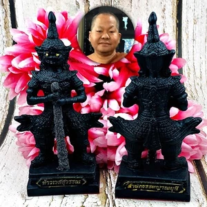Estatua de Wessuwan Leklai Magic Ash Protect Lucky Fortune Somporn Amuleto tailandés 16318 - Imagen 1 de 13