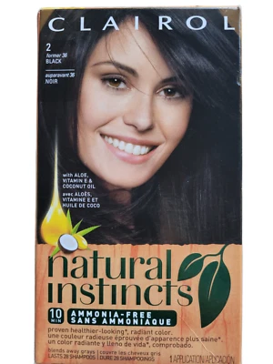 Clairol Natural Instincts 2 (Former 36) Black Hair Color Dye, 10 Minute, FADED - Image 1 of 4