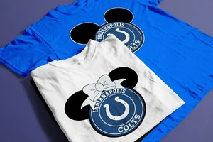 MAGLIETTE VACANZE FAMIGLIA DISNEY 2020 NUOVE IndianaPolis Colts - Foto 1 di 5