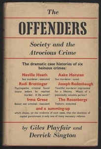 Offenders Society and the Atrocious Crime Giles Playfair 1957 1st edition DJ - Picture 1 of 1