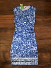Lilly Pulitzer Madeira Bay Blue Give EM Shell Engineered Dress Size Small