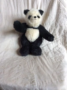 Steiner of Germany Panda Teddybär Mohair Plüschtier 9 Zoll Etikett verbunden - Bild 1 von 7