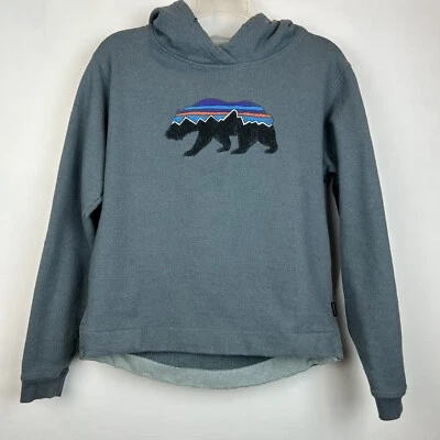 Patagonia Hoodie Women Small Sweatshirt Fitz Roy Bear Uprisal Grey Gorpcore Read - Image 1 of 4