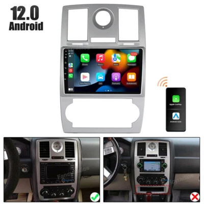 For Chrysler 300C 2004-2007 9" Android 12 Car Radio GPS Stereo Carplay 2+32GB - Image 1 of 4
