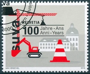 Switzerland 2018 CTO SUVA 100 Years Social Security 1v Set Architecture Stamps - Picture 1 of 1