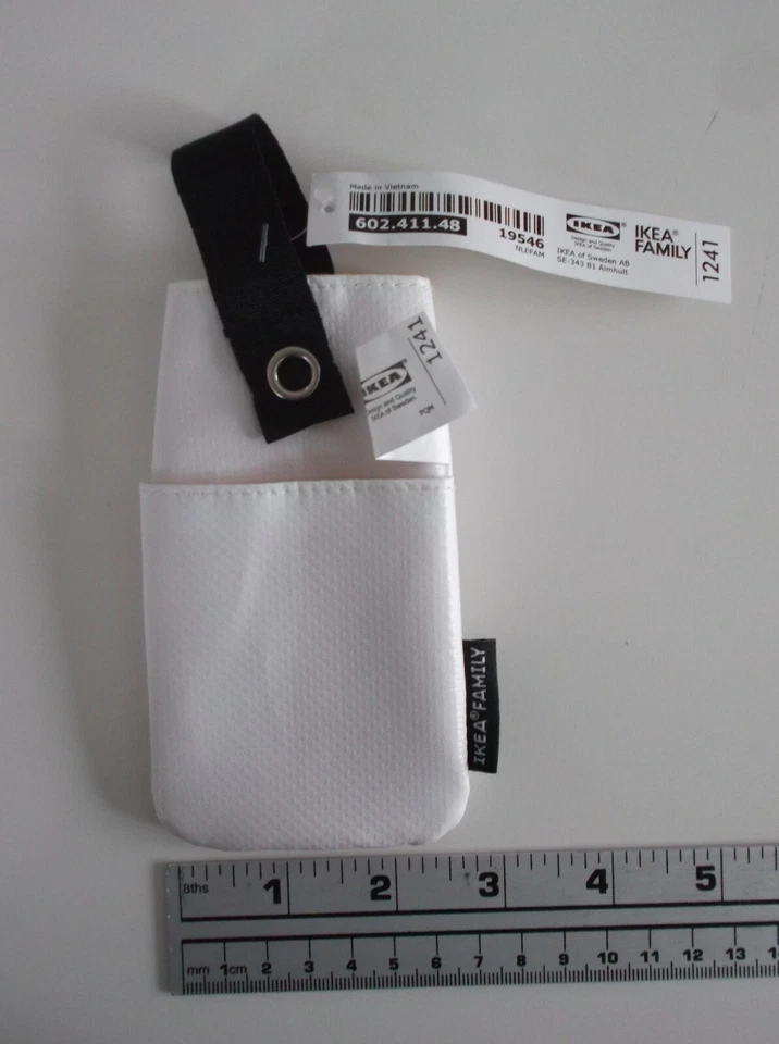 IKEA UPPTÄCKA Estuche de Transporte para Teléfono NUEVO con Etiqueta Blanco Naranja Raro Foto 1 de 4