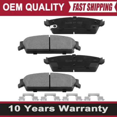Rear Ceramic Brake Pads For 2007-2013 GMC Sierra 1500/2007-2014 Chevrolet Tahoe - Image 1 of 4