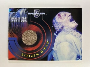 2002 Rittenhouse The Complete Babylon 5 Archives Costumes Citizen G'Kar Rare - Picture 1 of 2