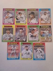 2024 Topps Heritage & Topps Series 1 Detroit Tigers Base Team Set w/RC's - Picture 1 of 2