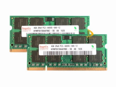 Hynix 8GB 4GB 2GB 2RX8 DDR2 800MHz PC2-6400S SODIMM Laptop RAM Memory 200Pin，LOT - Bild 1 von 4