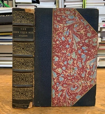 1899 Cefn Coch Mss.: Welsh Poetry from XVIIth C., Henry Blackwell Signed Binding - Imagem 1 de 4