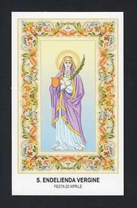 Santino Holy Card Image Pieuse Heiligenbild S. Endelienda Vergine - Picture 1 of 1