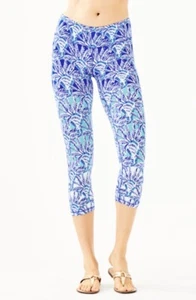 NWT Lilly Pulitzer UPF 50+ Weekender Whisper Blue One Of a Kind Crop Leggings XL - Picture 1 of 11