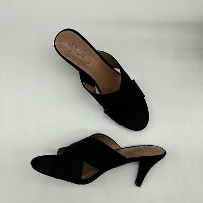 Style & Co. Mujer Patriciaa Imitación Gamuza Slip On Gatito Tacones en Negro talla 6 M Foto 1 de 4