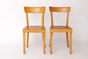 Pair of 1950s Frankfurt Dining Chairs, Germany – Beechwood Classics - Bild 1 von 9