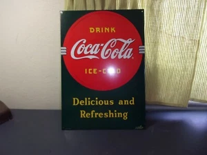 insegna coca-cola 1989 ghiacciata deliziosa e rinfrescante - Foto 1 di 6