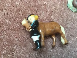 HAGEN RENAKER Girl with her Pony -RARE - Picture 1 of 1
