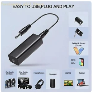 87HA Easy Installs 3.5mm Noise Suppressor Filter for Car and Home Audio Systems - Picture 1 of 7