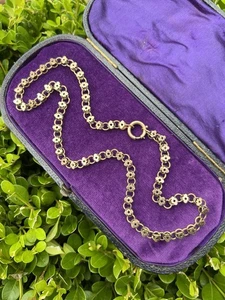 ANTIQUE • Victorian 12k Gold-Filled Ornate Book Chain Necklace - Picture 1 of 6