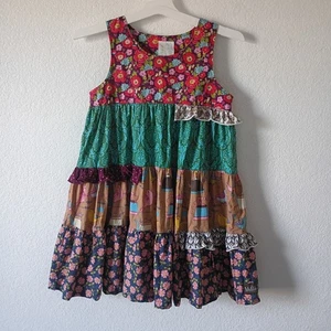 Matilda Jane Paint by Numbers Cactus Flower Shasta Dress Sleeveless Multicolored - Picture 1 of 6