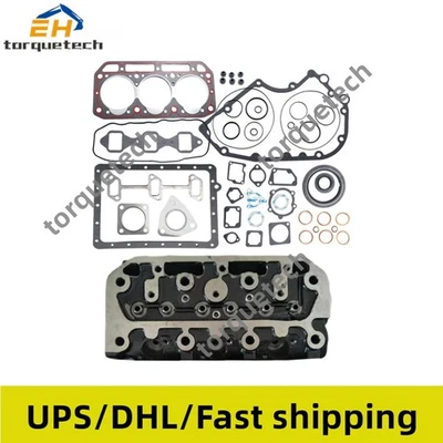 3D84-1 Cylinder Head+Full Gasket Kit For Komatsu Engine PC20-5 PC20-6 PC30-6 - Image 1 of 4