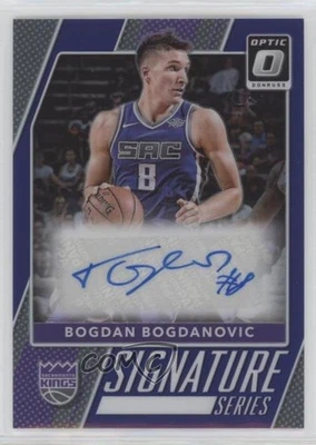2017-18 Panini Donruss Optic Purple Prizm Bogdan Bogdanovic #4 Rookie Auto RC - Image 1 of 2