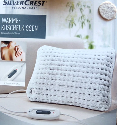 Silvercrest Wärme Kuschelkissen 6 Sufen Kissen 100W Heizkissen Heizdecke TOP NEU