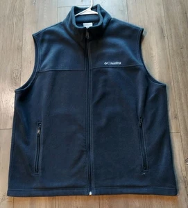 Columbia - dunkelblaue Fleeceweste Herren Gr. XL - Full Zip - Reißverschlusstaschen  - Bild 1 von 11