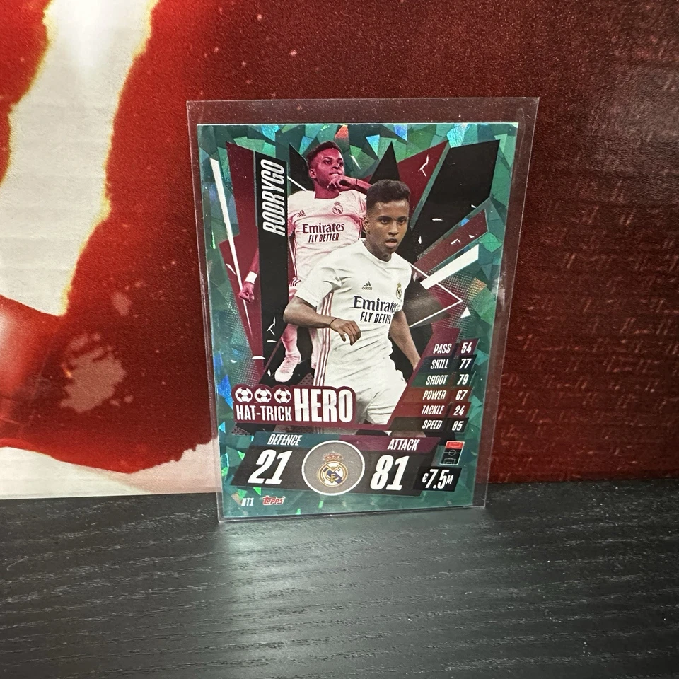 2020-21 Topps Match Attax RODRYGO - UEFA Hat-Trick Hero #HT1 Real Madrid - Image 1 of 1