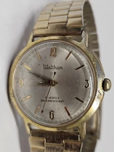 Orologio Vintage Waltham 21 Jewel Carica Manuale Uomo Tono Oro Funzionante SPEDIZIONE GRATUITA - Foto 1 di 5