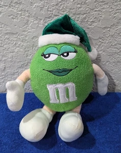 Peluche con etiquetas Mrs. Green M&M 14" 2001 - Imagen 1 de 8