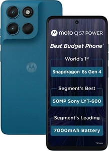 MOTOROLA g57 power 5G (Corsai, 128GB 8GB) 6s Gen 4 Prozessor Global Version. - Bild 1 von 13