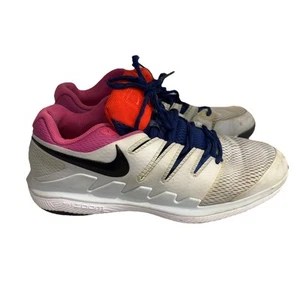 Nike Air Zoom Vapor X HC Roger Federer Gray White Tennis Shoes Men's Sz 10AA8030 - Picture 1 of 9