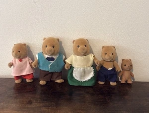 Vintage Maple Town Bucky BEAVER Sylvanian Families Calico Critters Familie von 5 - Bild 1 von 18