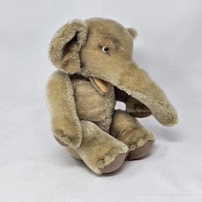 Vintage Steiff Baby Elephant Stuffed Toy Mid 20th Century Antique  - Image 1 of 4