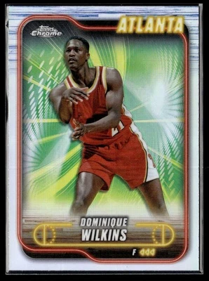 2024-25 Topps Chrome Refractor Dominique Wilkins Atlanta Hawks #39 - Image 1 of 2