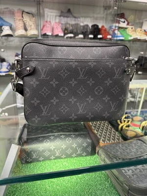 Authentic Louis Vuitton Monogram Eclipse Reverse Trio Messenger Bags - Image 1 of 4