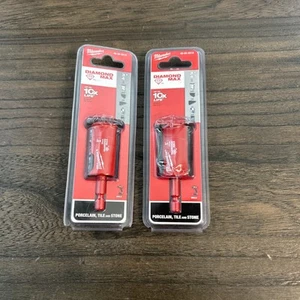 SET BESTEHEND AUS 2 Milwaukee 49-56-0515 Diamond Max 3/4" Fliese Feinsteinzeug - Bild 1 von 7