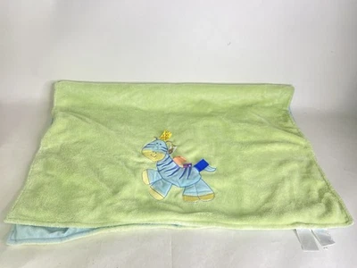 Taggies Giraffe Baby Plush Blanket Security Lovey Soft Green Blue Minky - Image 1 of 4