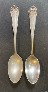 Lot Of 2 Gorham Sterling Silver Lancaster Rose Baby Teaspoon 5.5” Mono Back 34g - Picture 1 of 9